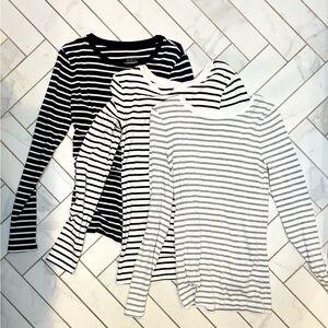 Striped Long Sleeve Tops, size XS. Target Brands- Merona and A New Day
